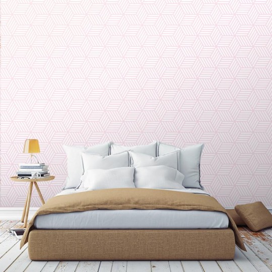 Wall Art Originals Skein pink - mural sześciany