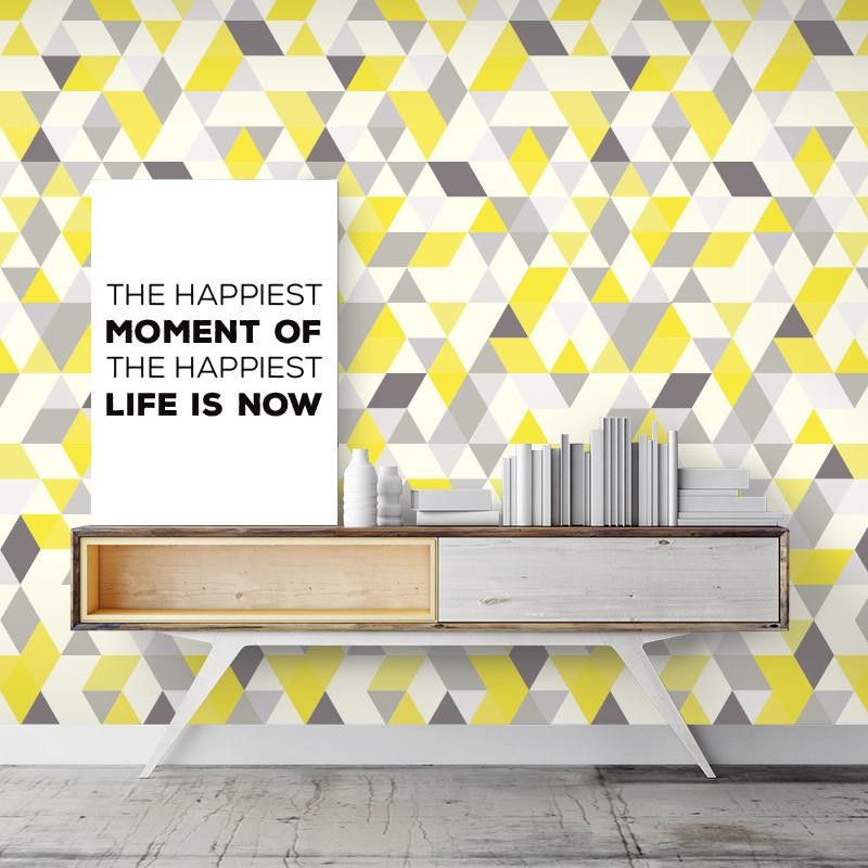 Wall Art Originals Triangles Coctail lemon grass - mural trójkąty