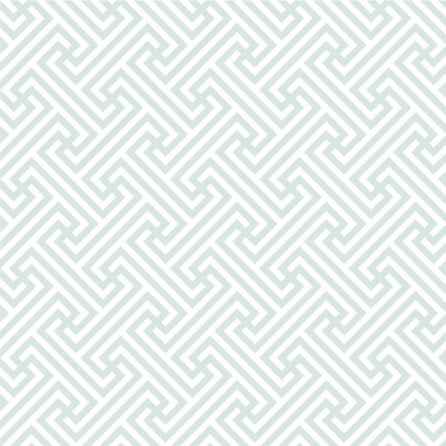Wall Art Originals Yukata Pattern Medium miętowy - mural geometryczny