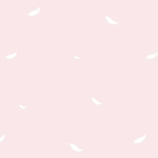 Wall Art Originals Senny Puch różowy - mural pióra