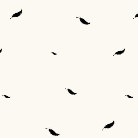 Wall Art Originals Senny Puch kremowy - mural pióra