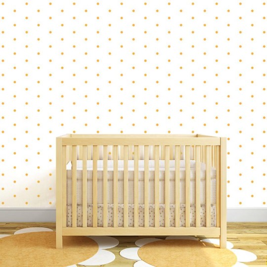 Wall Art Originals Small Dots orange - mural kropki