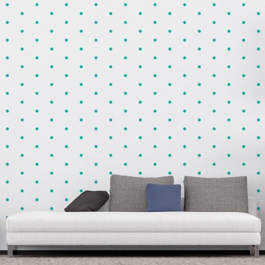 Wall Art Originals Small Dots blue - mural serca