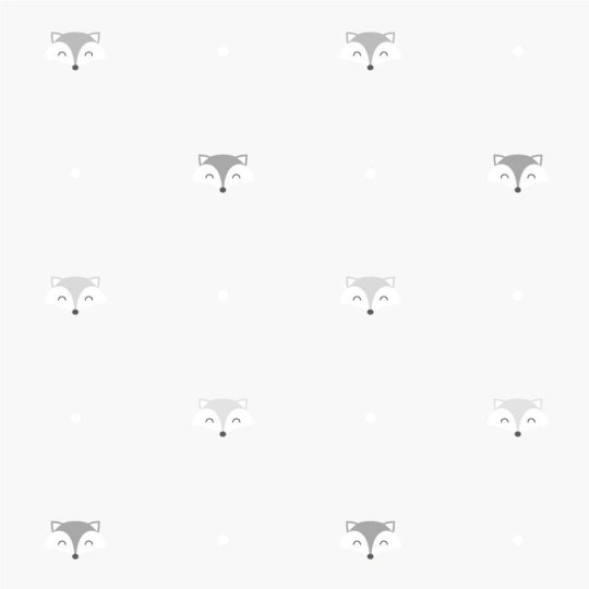 Wall Art Originals Otuliski - Seria Liski szare - mural liski