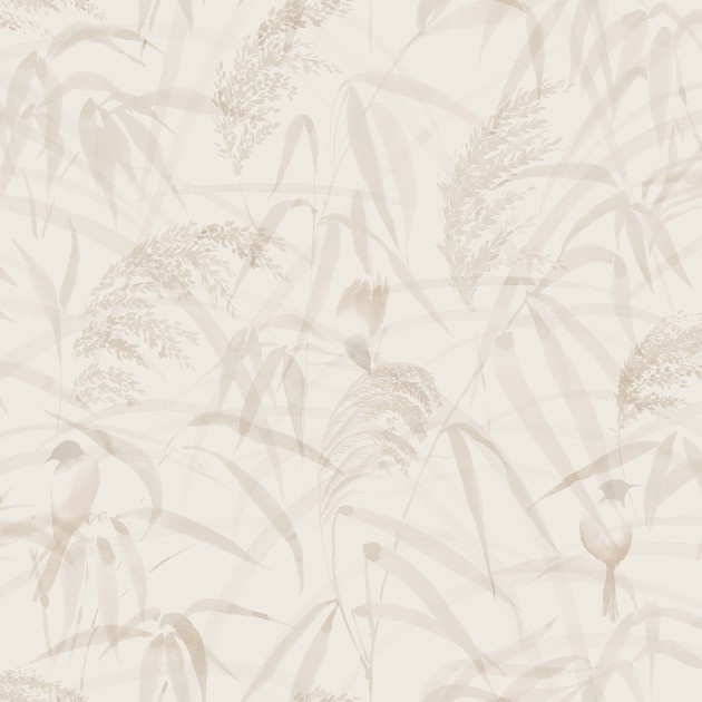Sandberg S10109 Jordnara Anna Sandstone - tapeta w liście trzciny