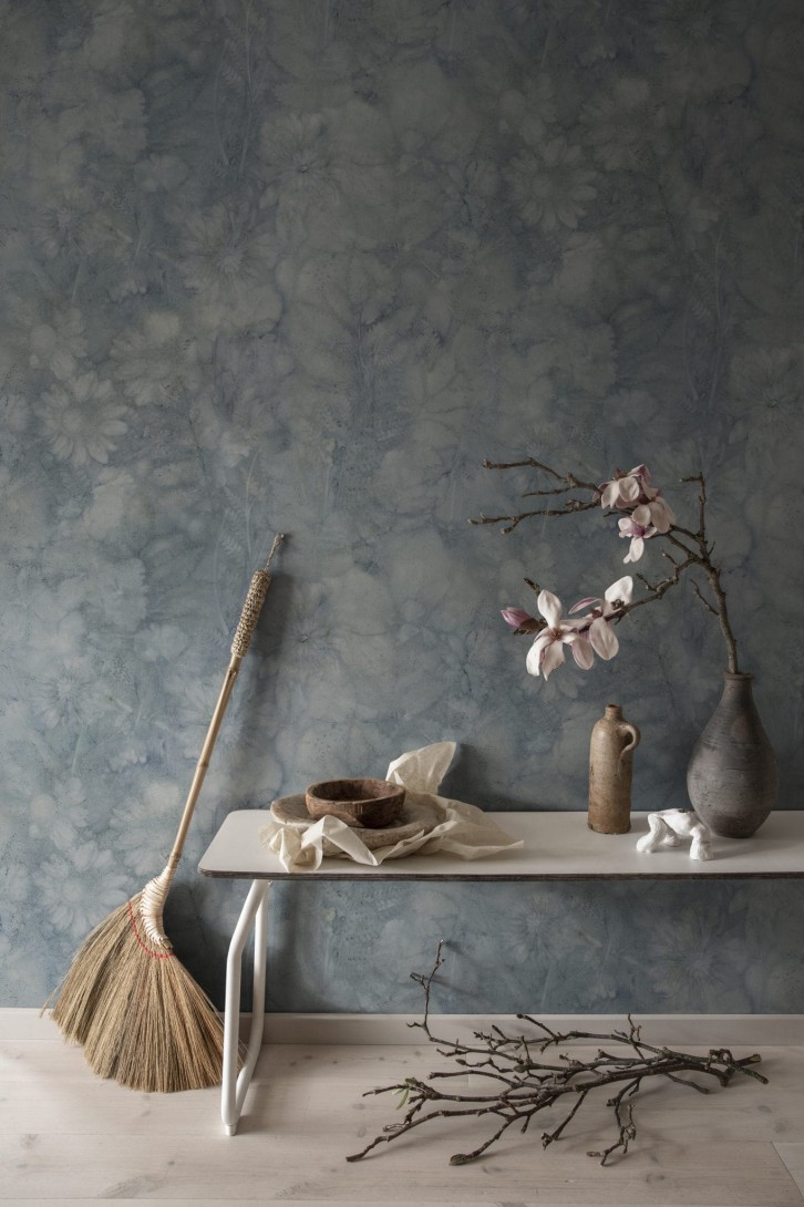 Sandberg S10132 Jordnara Monica Misty Blue - mural roślinny