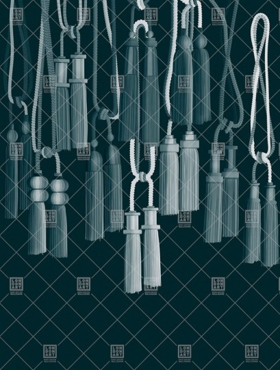 London Art 21002 06 Exclusive Tassels - mural frędzle