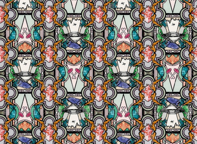 London Art 21007 03 Exclusive Vitrail - mural abstrakcyjny