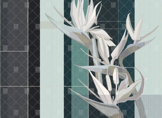 London Art 21012 02 Exclusive Strelitzia - mural strelicja