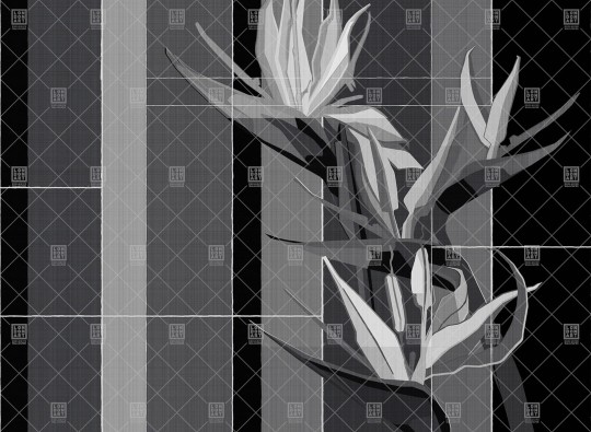 London Art 21012 06 Exclusive Strelitzia - mural strelicja