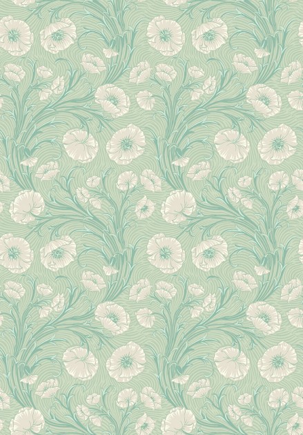 Boras Tapeter 2271 Treasured Poppy Flow  - tapeta w maki