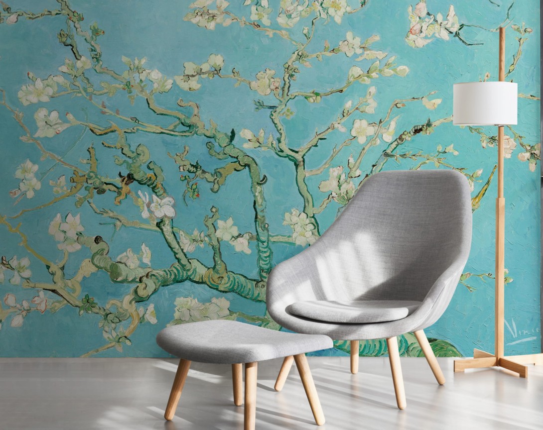 BN Walls 200330 Van Gogh 2 Almond Blossom - tapeta kwiaty migdałowca