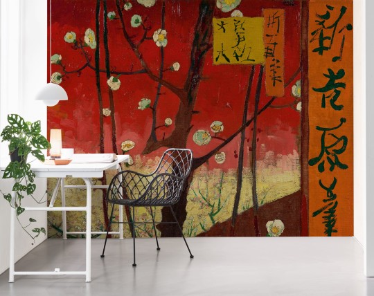 BN Walls 200327 Van Gogh 2 Flowering Plum Orchard (after Hiroshige) - tapeta sad śliwkowy
