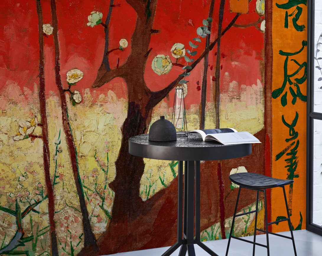 BN Walls 200327 Van Gogh 2 Flowering Plum Orchard (after Hiroshige) - tapeta sad śliwkowy