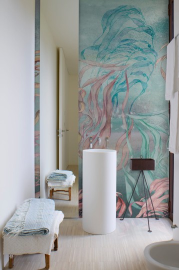 Wall & Deco WET_FT2101 Wet System Fluttuante - mural morze