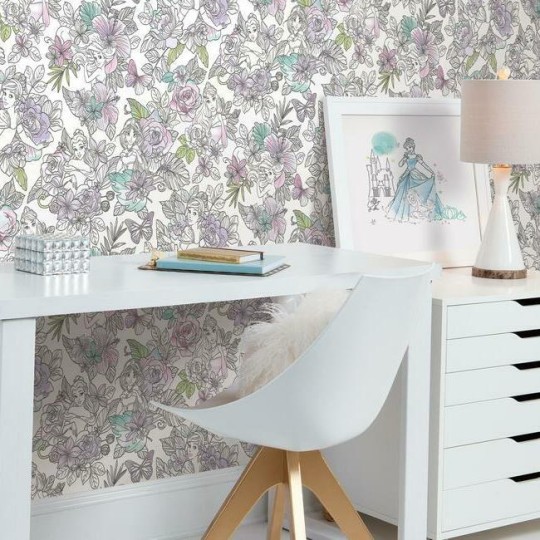 Tapeta York Disney Kids 4 DI0964 Disney Princess Royal Floral