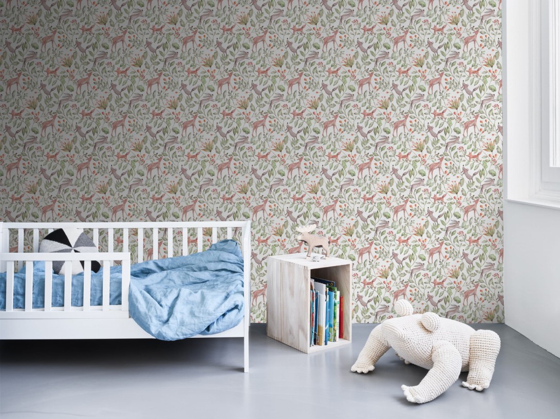 BN Walls 220700 Doodleedo Catch me if you can - tapeta zwierzątka lasu