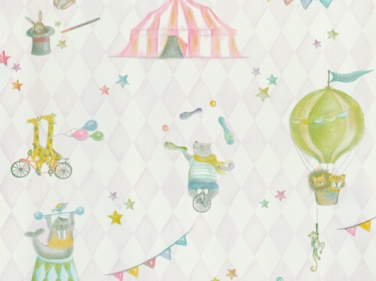 BN Walls 220740 Doodleedo Join the circus - tapeta cyrk