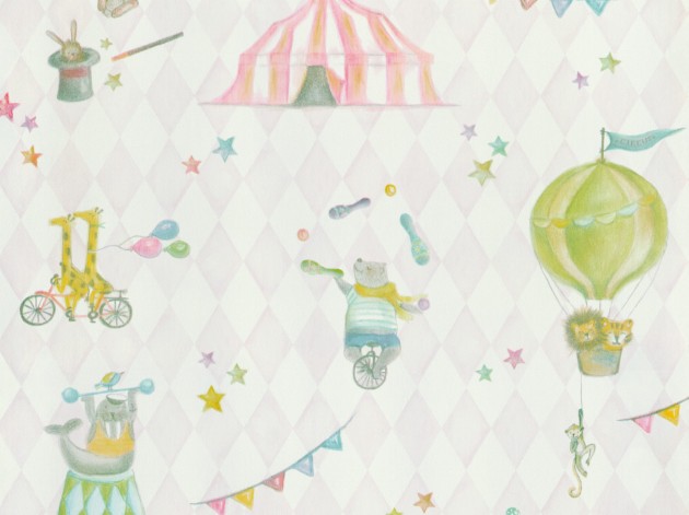BN Walls 220740 Doodleedo Join the circus - tapeta cyrk