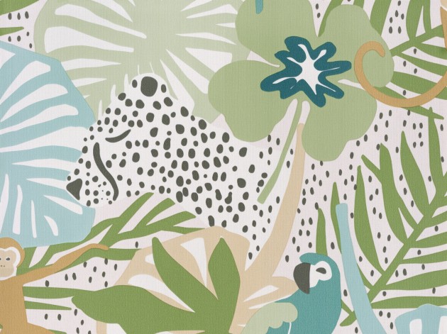 BN Walls 220723 Doodleedo Hide and Seek - tapeta biały gepard