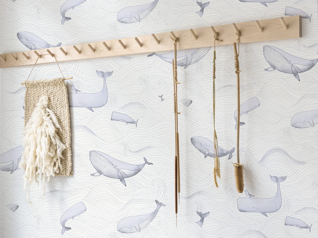 BN Walls 220730 Doodleedo Dive into the ocean - tapeta wieloryby