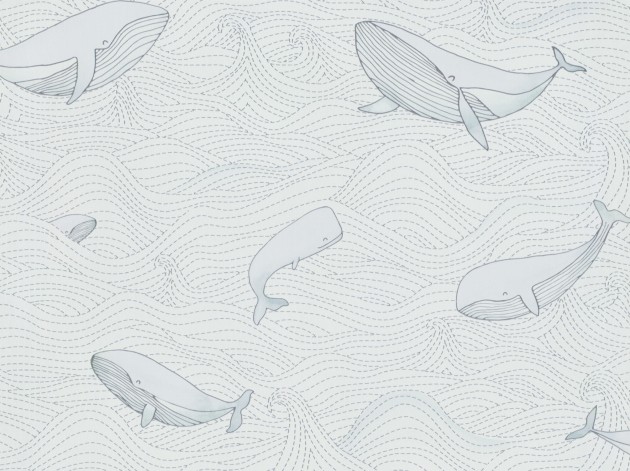BN Walls 220731 Doodleedo Dive into the ocean - tapeta wieloryby