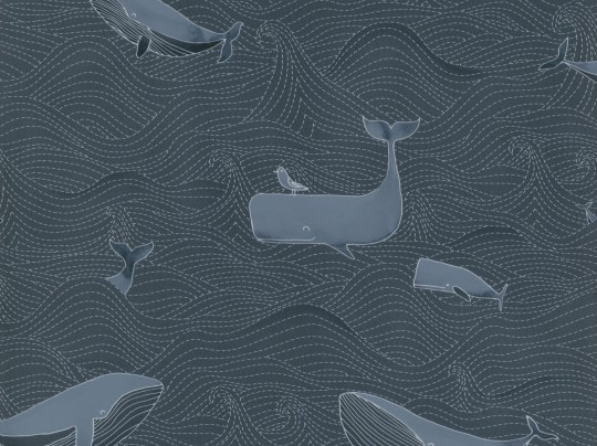 BN Walls 220733 Doodleedo Dive into the ocean - tapeta wieloryby