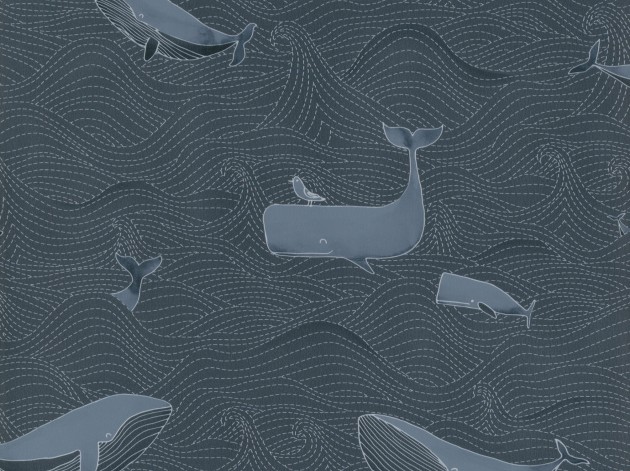 BN Walls 220733 Doodleedo Dive into the ocean - tapeta wieloryby