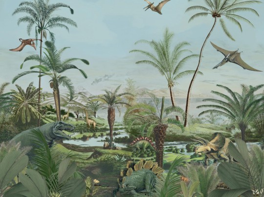 BN Walls 300437 Doodleedo Dinoland - mural dinozaury