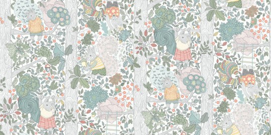 Boras Tapeter 6251 Scandinavian Designers Mini Charlie - tapeta w wiewiórki