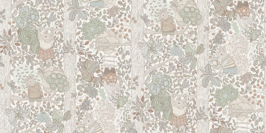 Boras Tapeter 6291 Scandinavian Designers Mini Charlie - tapeta w wiewiórki