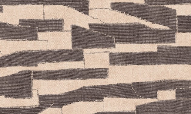 Arte 57560 Essentials Costura Gabarit Charcoal Linen - tapeta w poziome paski