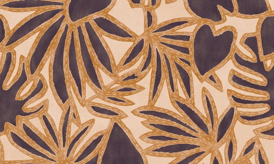 Arte 57582 Essentials Costura Botanis Orange Ginger - tapeta w liście monstery i palm