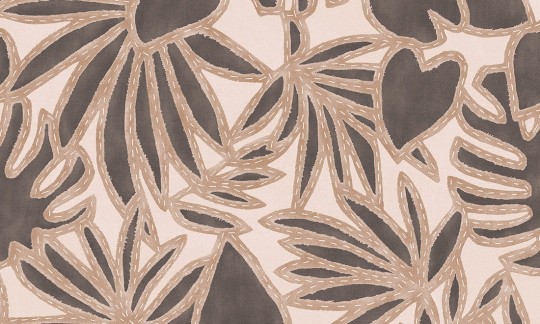 Arte 57583 Essentials Costura Botanis Toffee Cloth - tapeta w liście monstery i palm