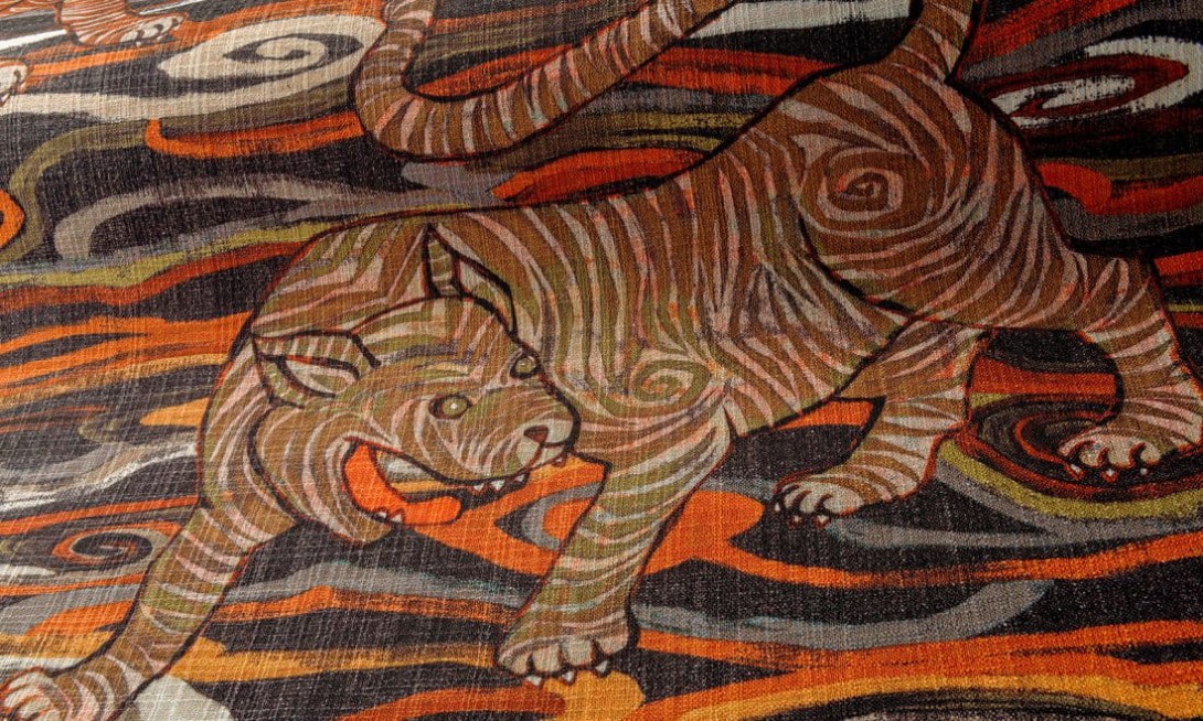 Arte 49570 Gitane Tigris Burnt Sienna - tapeta w tygrysy