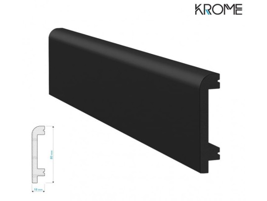 Listwa przypodłogowa Krome P8018B czarna