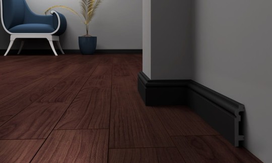 Listwa przypodłogowa Krome P10018B czarna