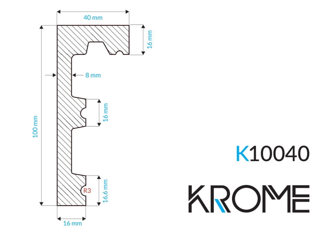 Listwa karniszowa Krome K10040