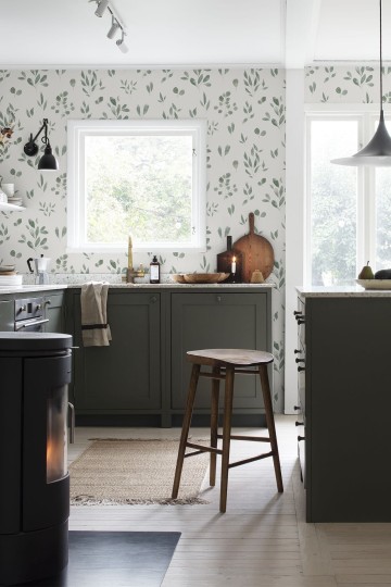 Sandberg 242-38 Familj II Belle Jade - tapeta w liście