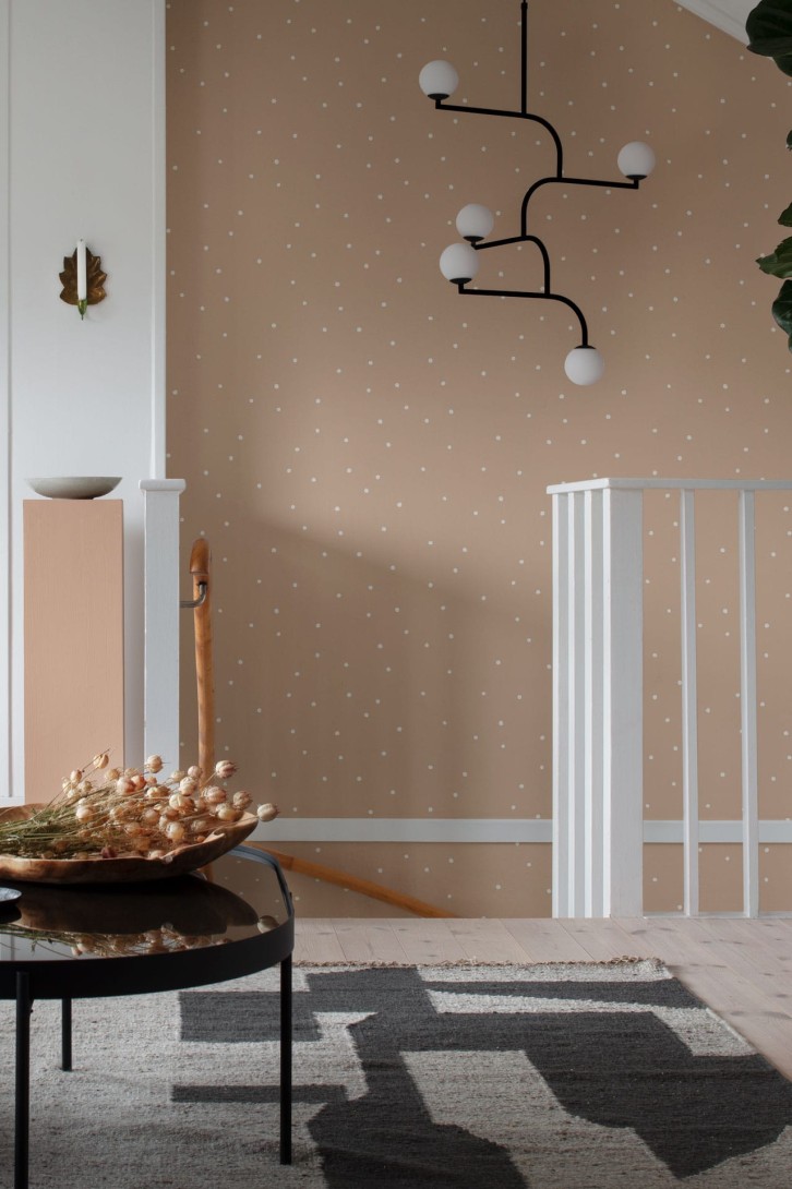 Sandberg 828-03 Familj II Otis Coral - tapeta w kropeczki