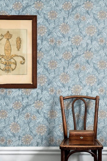 Tapeta Sandberg Villa Dalaro 426-26 Zinnia Blue