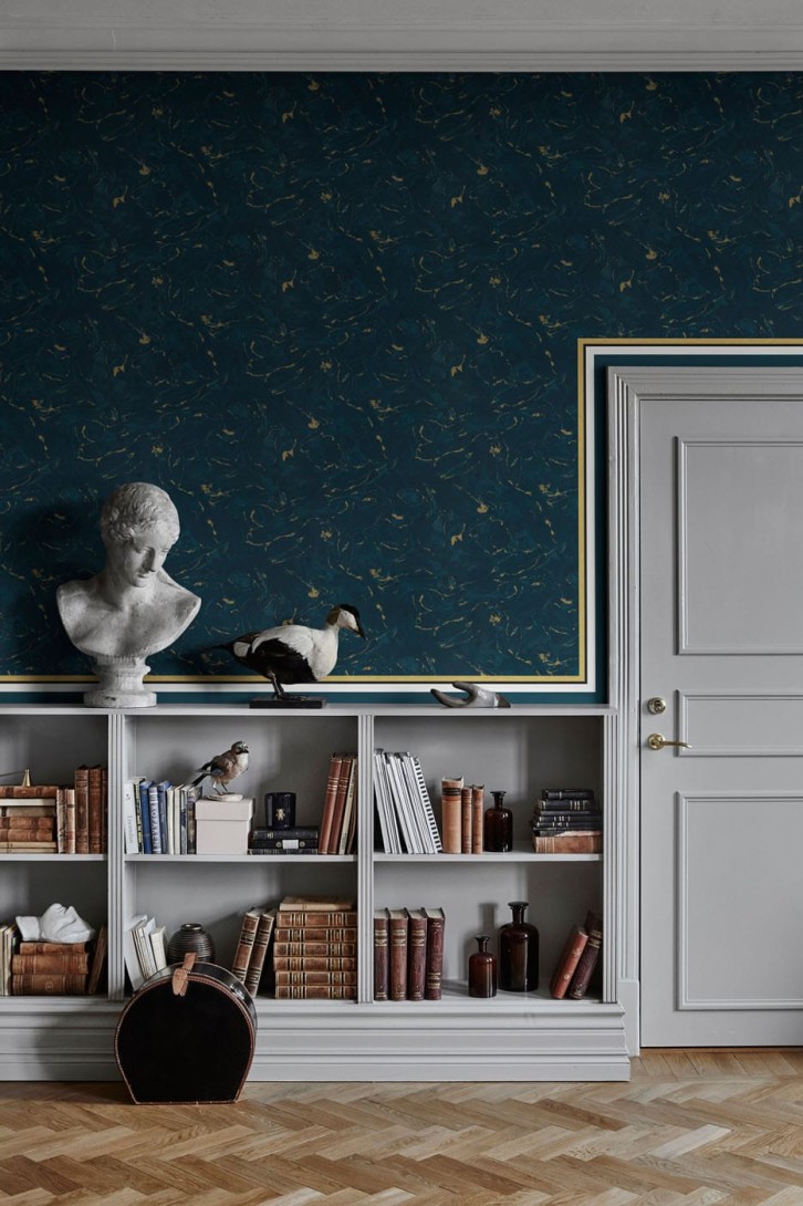Tapeta Sandberg L’Hotel 228-87 Marion Dark Blue