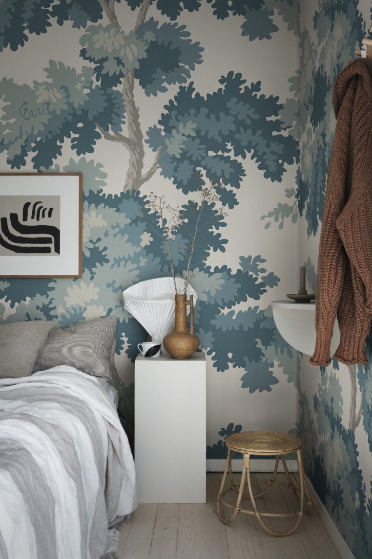 Sandberg S10176 Special Edition Raphael Forest Teal - mural z drzewami