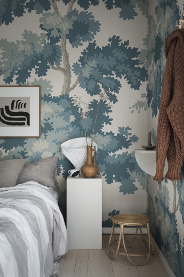 Sandberg S10176 Special Edition Raphael Forest Teal - mural z drzewami