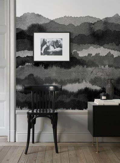 Sandberg 637-14 Special Edition Midnatt Dark Grey - mural z horyzontem