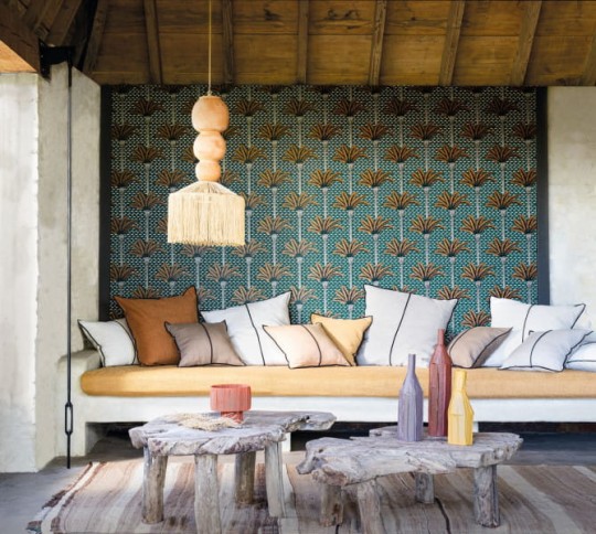 Casamance 75240814 MIRAGE Atlas - tapeta z palmami