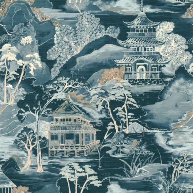 Casamance 75310508 ARCHIPEL Nara - tapeta z japońskim miastem