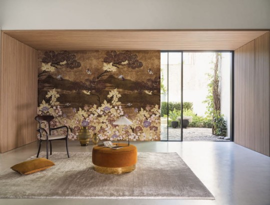 Casamance 75354078 ARCHIPEL Kansai - tapeta z roślinnym motywem