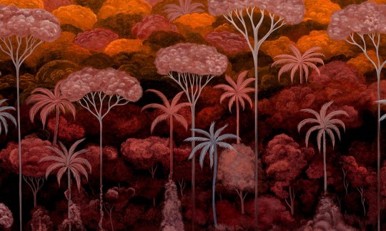 Arte 97651 Decors & Panoramiques Ciel Tropical Bright Pimento - mural z lasem tropikalnym