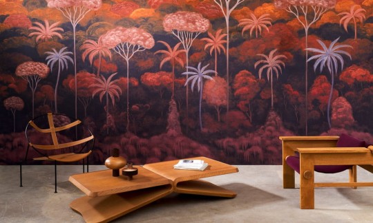 Arte 97651 Decors & Panoramiques Ciel Tropical Bright Pimento - mural z lasem tropikalnym
